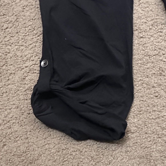 Eddie Bauer Women’s Roll Tab Hem Capri Ankle-Length Pants Black Size 12 - Picture 6 of 10